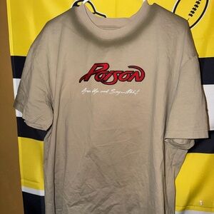 Poison Band T Shirt 2024 Stitched Embroidered Patches Graphic Print Men’s Size L